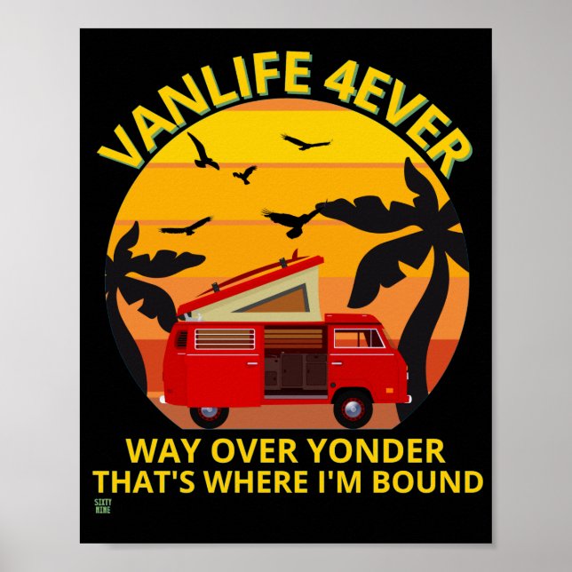 Plakat "VANLIFE..." (Vorne)