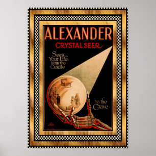 Plakat Vintage Alexander Crystal Seer Theater