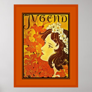 Plakat Vintage Berühmte Künstler Deutschland Jugen