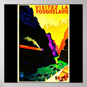 Plakat-Vintages Reise-Jugoslawien Poster