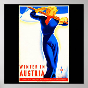Plakat-Vintages Reise-Österreich Poster