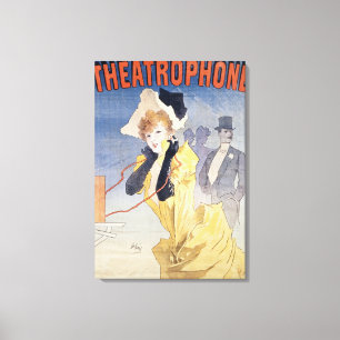 Plakat-Werbung das 'Theatrophone Leinwanddruck