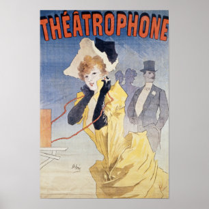 Plakat-Werbung das 'Theatrophone Poster