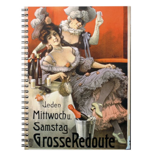 Plakat-Werbung "Grosse Redoute" (Farbelitho) Notizblock (Vorderseite)