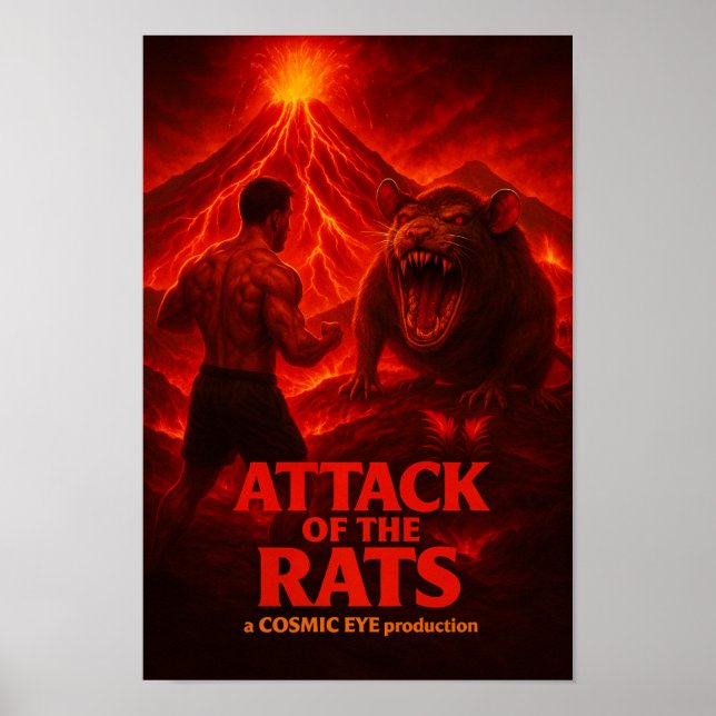 Plakat zum Angriff der Ratten (Vorne)