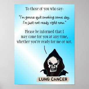 Plakat, zum des Beendigens sofort rauchen zu Poster