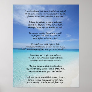 Plakat zur Krebserinnerung