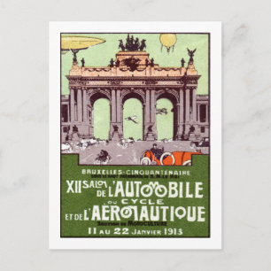 Plakat zur Verkehrsausstellung 1913 Postkarte