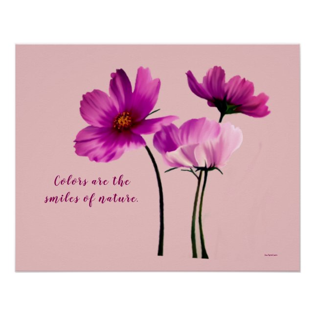 Plakatblumen Poster (Vorderseite)