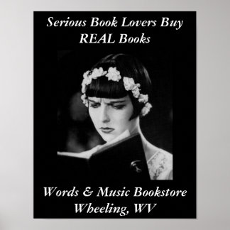 Plakatbuch Liebhaber Buchhandlung Wheeling WV. Poster