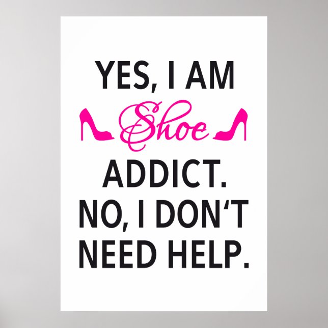 Plakatdesign, Schuhsucht Poster (Vorne)