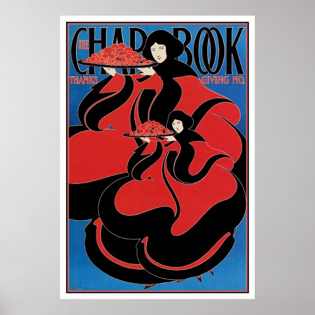 Plakatdruck: Art Nouveau - Bradley - Erntedank Poster (Vorne)