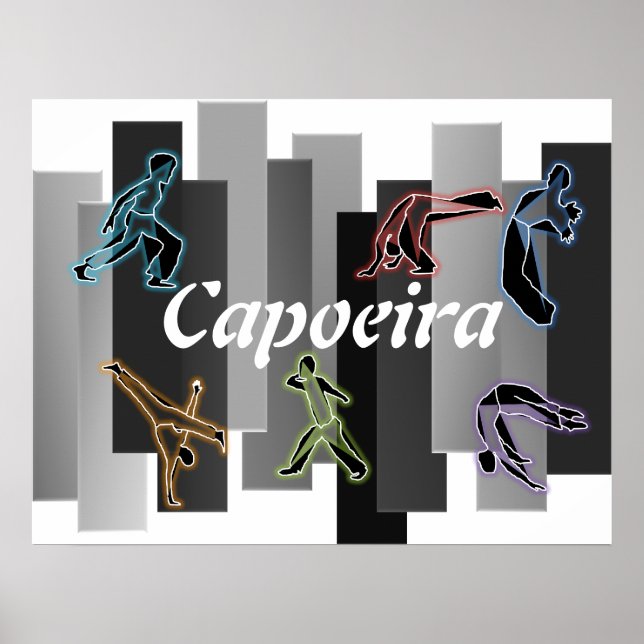 Plakatdruck capoeira Kampfsport Axt Kämpfer Poster (Vorne)