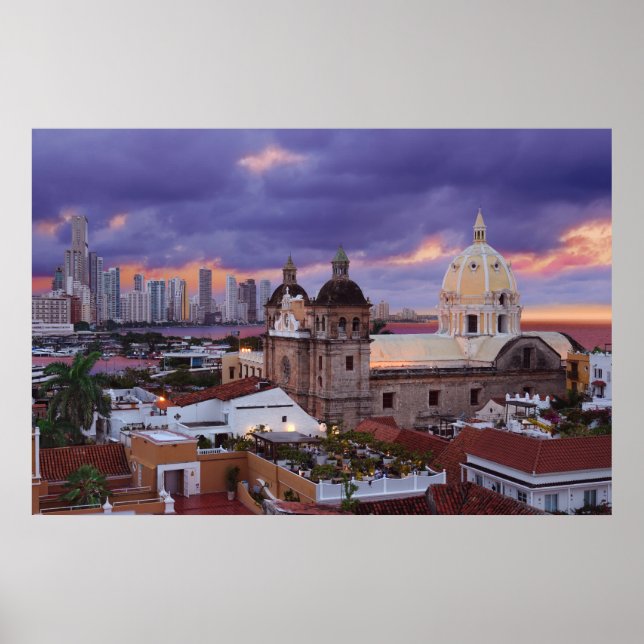 Plakatdruck Cartagena, Kolumbien Poster (Vorne)