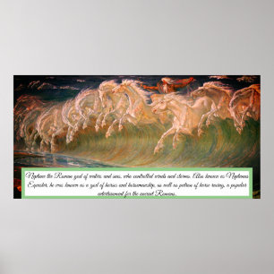 Plakatdruck für Neptun-Pferde Poster