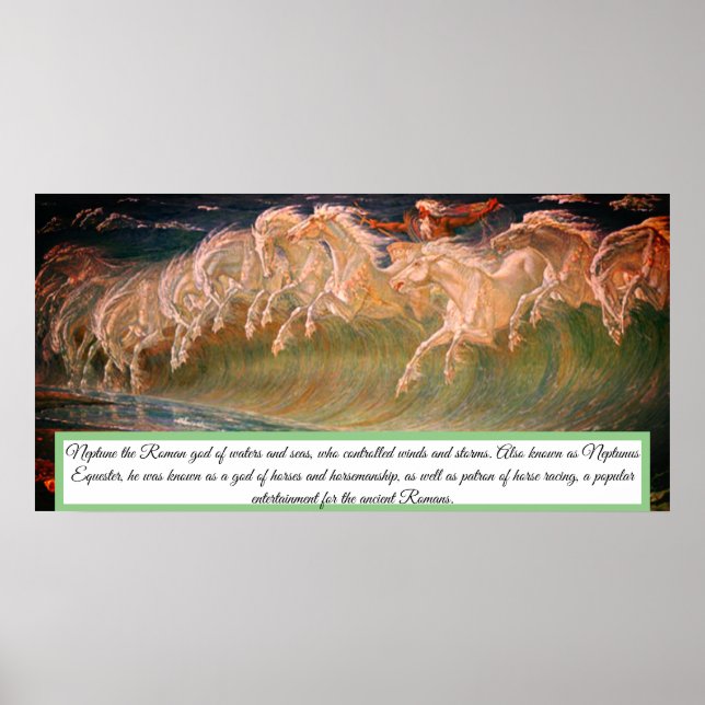 Plakatdruck für Neptun-Pferde Poster (Vorne)