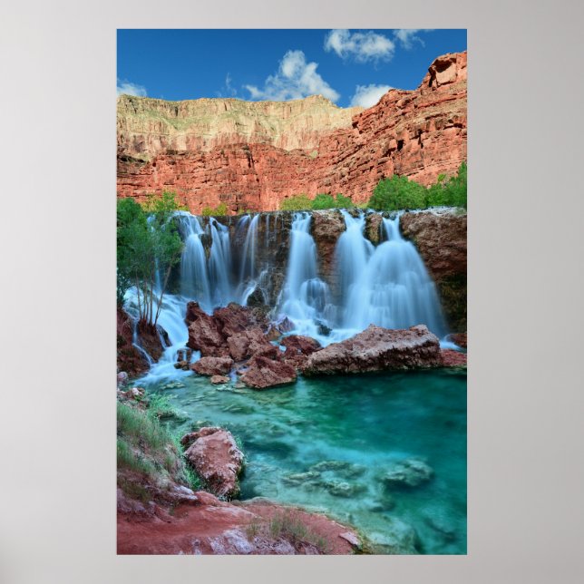 Plakatdruck Navajo Falls, Havasupai Arizona Poster (Vorne)