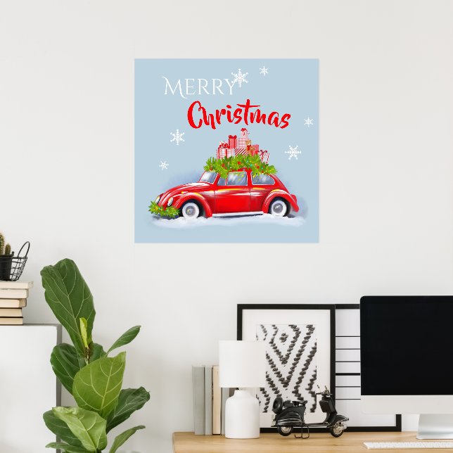Plakate für frohe Weihnachten (Heimbüro)