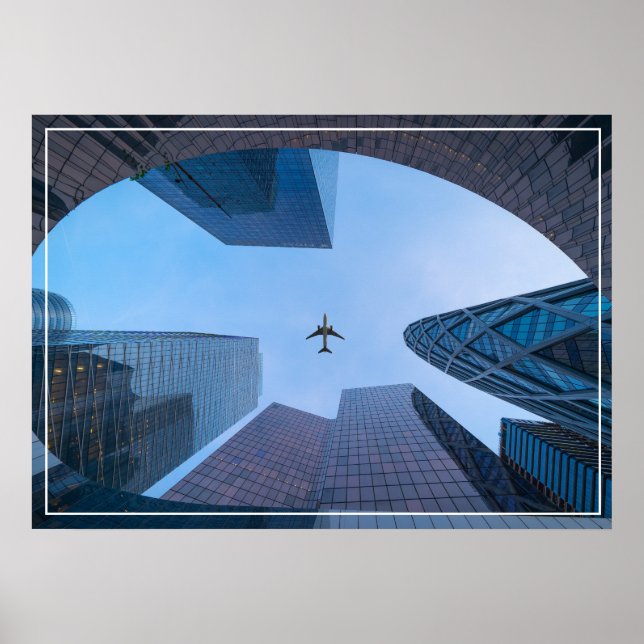 Plakatflugzeug Poster (Vorne)