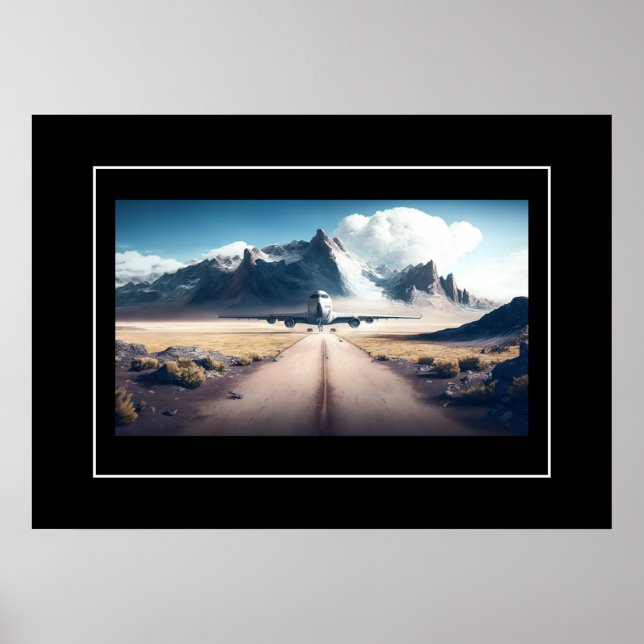 Plakatflugzeug Poster (Vorne)