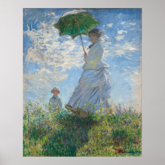 Plakatgalerie Kunst Frau mit einem Sonnenschirm Poster