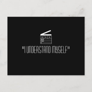 Plakatkarte "Ich verstehe mich selbst" Postkarte