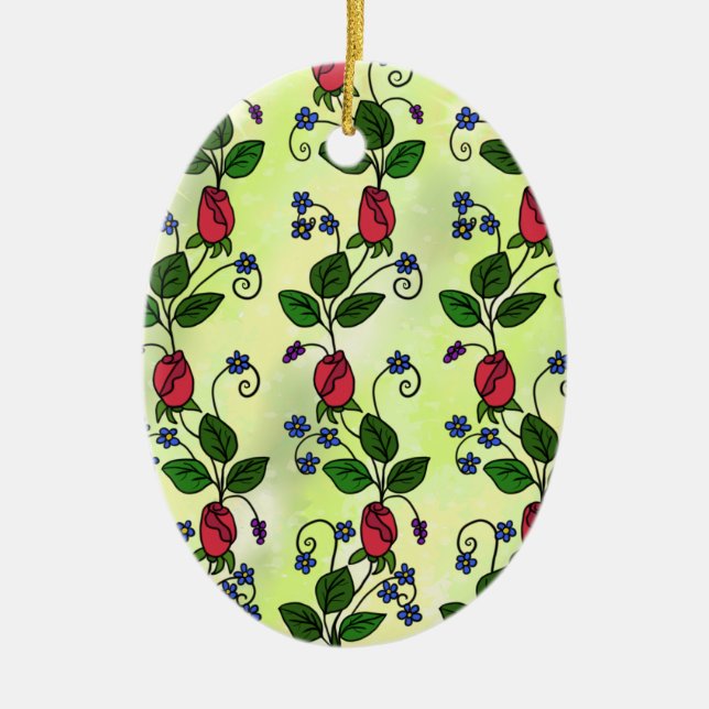 Plakatranke Keramik Ornament (Vorne)