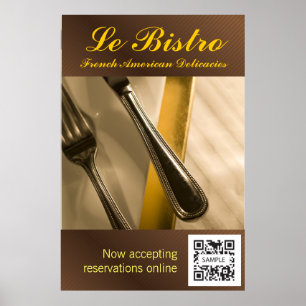 Plakatvorlage Le Bistro Poster