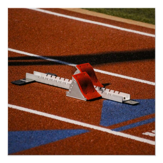 Plakatwand für Track & Field Starting Blocks Poster (Vorderseite)