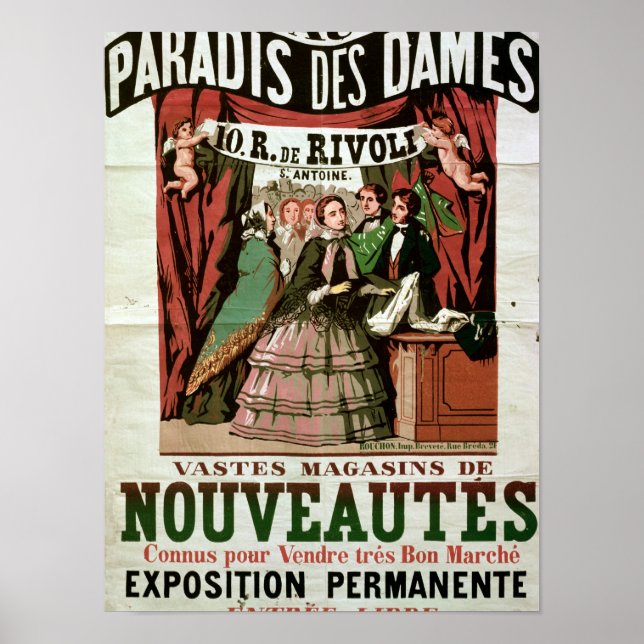 Plakatwerbung "Au Paradis des Dames" Poster (Vorne)