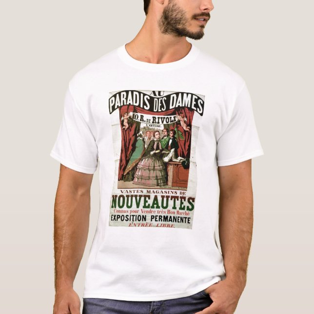 Plakatwerbung 'Au Paradis DES Freifrauen T-Shirt (Vorderseite)