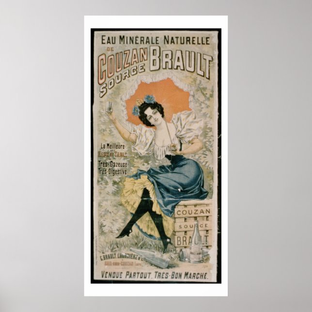 Plakatwerbung 'Brault Natural Mineral Water f Poster (Vorne)