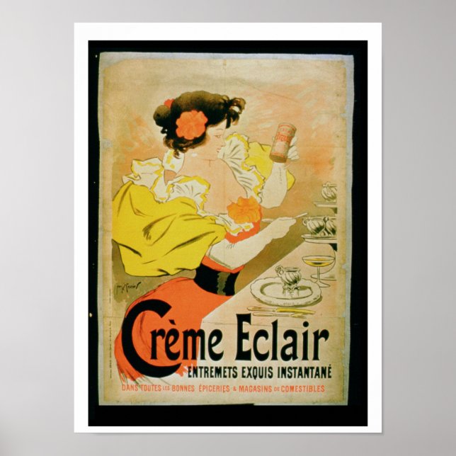 Plakatwerbung "Creme Eclair Instant Dessert" Poster (Vorne)