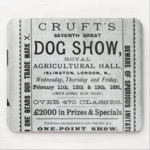 Plakatwerbung Crufts Hundeshow Mousepad