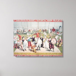 Plakatwerbung das Barnum Leinwanddruck