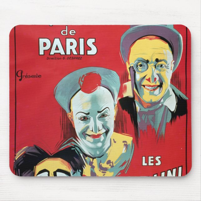 Plakatwerbung das 'Cirque d'Hiver De das Paris Mousepad (Vorne)