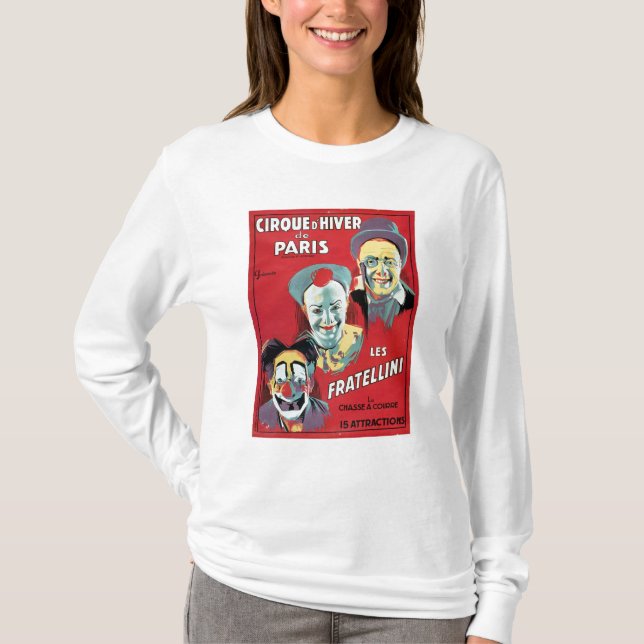 Plakatwerbung das 'Cirque d'Hiver De das Paris T-Shirt (Vorderseite)