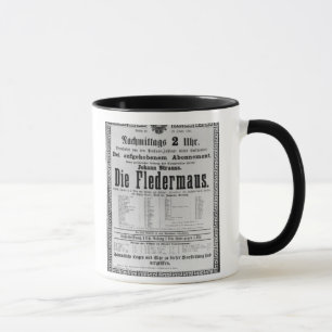 Plakatwerbung die Fledermaus durch Johann Tasse