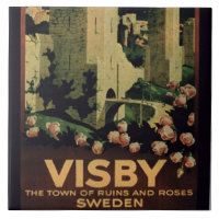 Plakatwerbung die Stadt von Visby, Schweden (colo