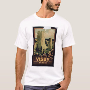 Plakatwerbung die Stadt von Visby, Schweden (colo T-Shirt