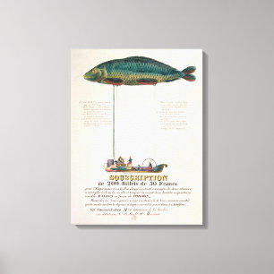 Plakatwerbung die Subskription Leinwanddruck