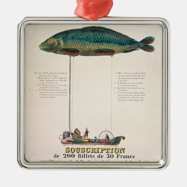 Plakatwerbung die Subskription Silbernes Ornament (Vorne)