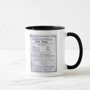 Plakatwerbung eine Leistung von 'Don Juan Tasse