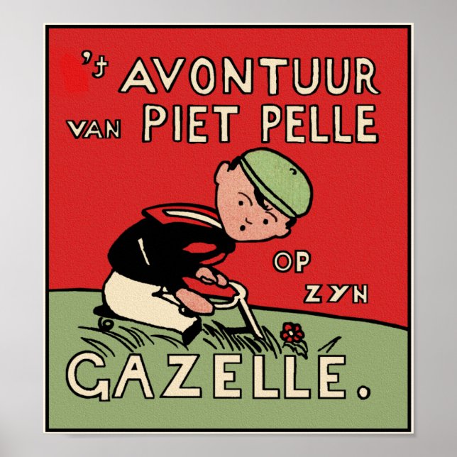 Plakatwerbung: Fahrradabenteuer von Piet Pelle Poster (Vorne)