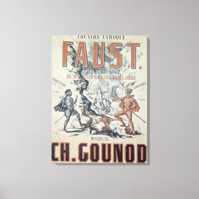 Plakatwerbung "Faust" Leinwanddruck (Vorderseite)