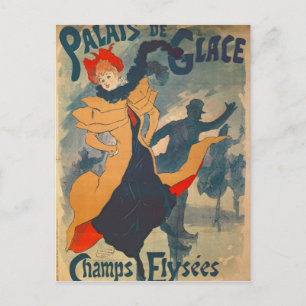 Plakatwerbung für den Palais de Glace Postkarte
