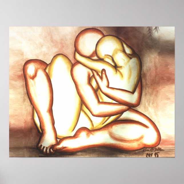 Plakatwerbung für Stickereien drucken Zeichnend Ab Poster (Vorne)