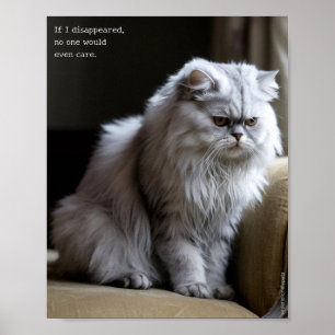 Plakatwerbung für traurige und einsame Haustiere:  Poster