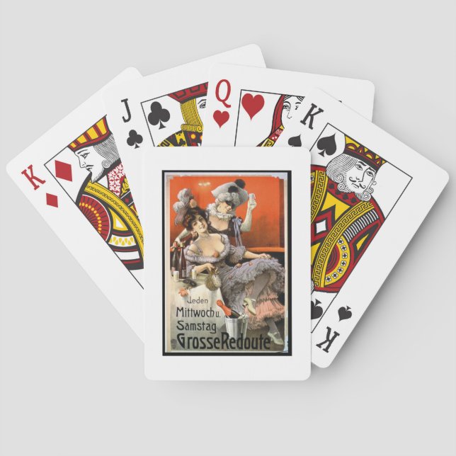 Plakatwerbung "Grosse Redoute" (Farblitho) Spielkarten (Rückseite)