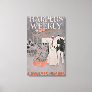 Plakatwerbung "Harper wöchentlich", Hochsommer NU Leinwanddruck